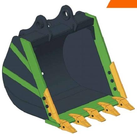 EK02 reinforced earthwork bucket