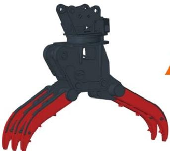 GP06 hydraulic rotating scrap grab