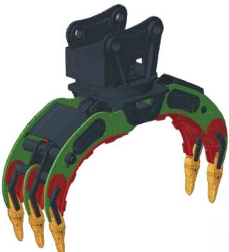 GP08 Hydraulic rotary heavy-duty Gripper